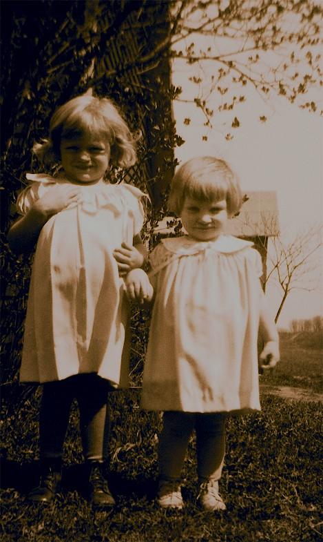 My Aunt Alice and Aunt Phyllis as children