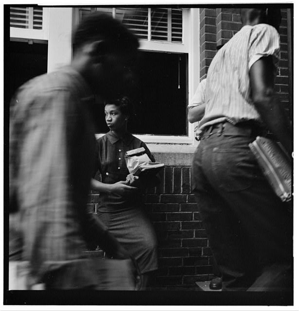 [African American students arriving without incident at...