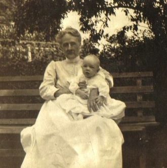 Lydia Tice Anderson & Infant Howard 1916