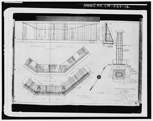 12. Sheet #2, foundation plan. - Zaca Creek Bridge No. 2,...