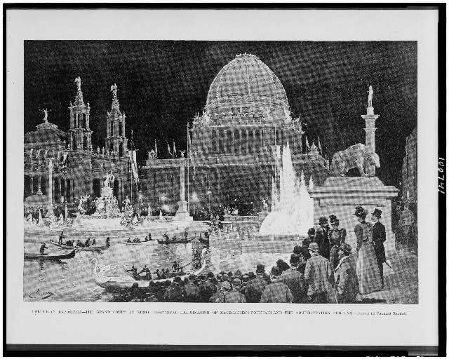 Columbian Exposition--the grand court at...