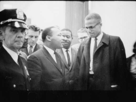 Martin Luther King and Malcolm X 