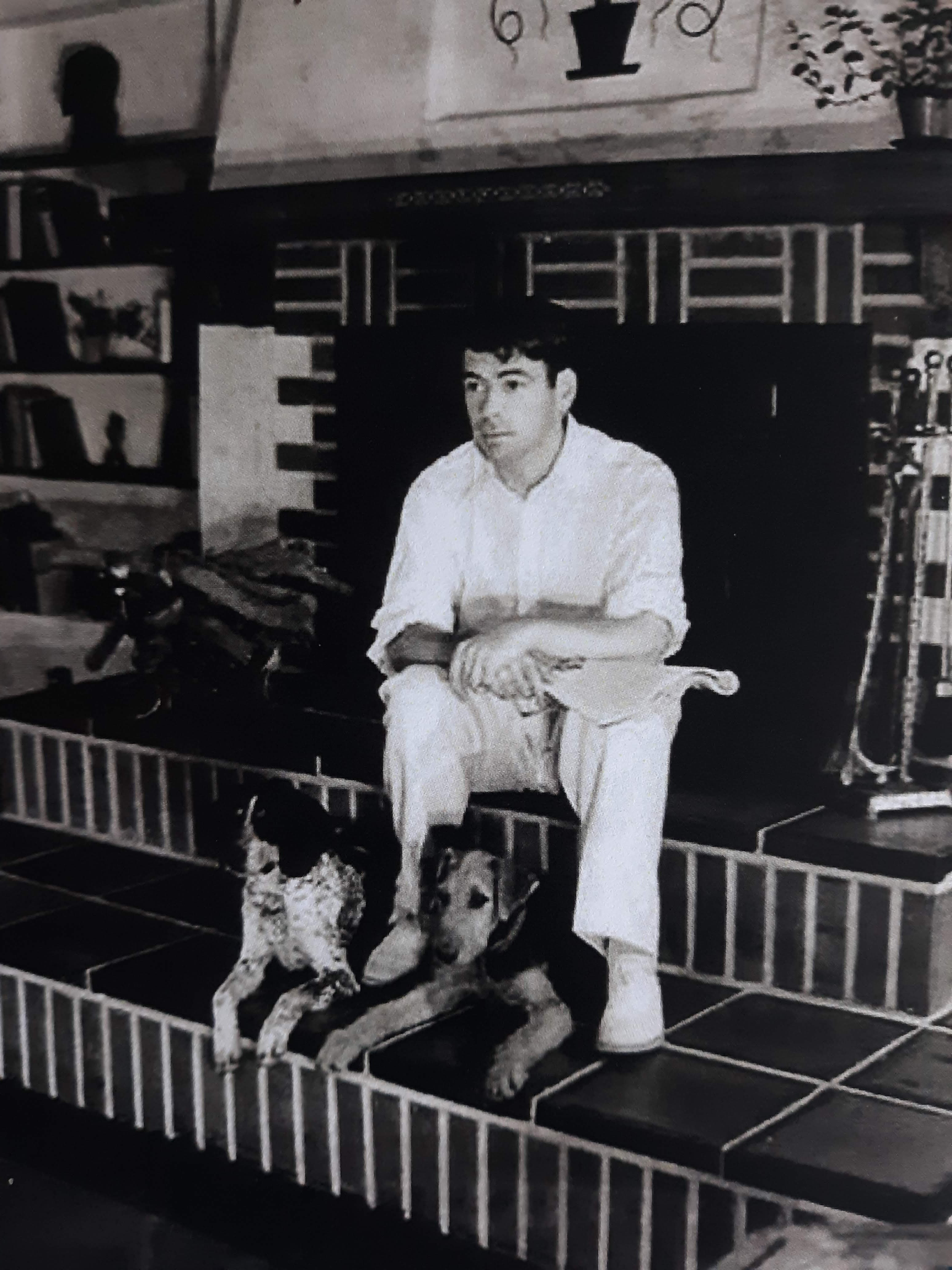 Paul Muni at home