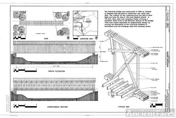 South Elevation, Longitudinal Section, Typical Bay, Site...
