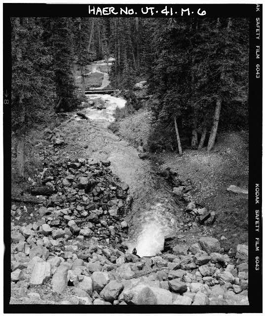 6. VIEW OF OUTLET CHANNEL, LOOKING SOUTH - High Mountain...