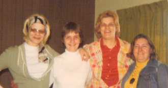 June Angio with her sisters