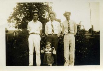 Daddy, Uncle Grady & Uncle JB & Me