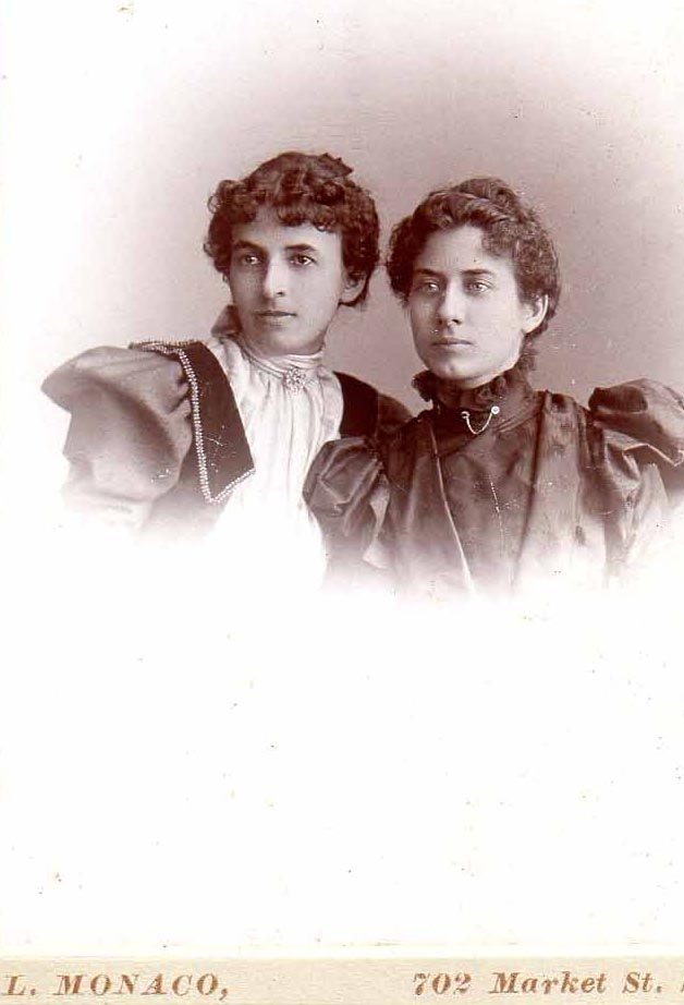 Hattie Peters & Mamie Peters in 1897