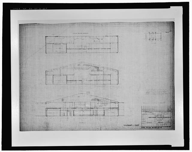 117. Back side technical facilities S.R. radar...
