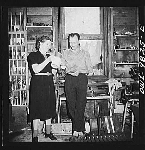 Passaic, New Jersey. Factory owner Carlson organized home...