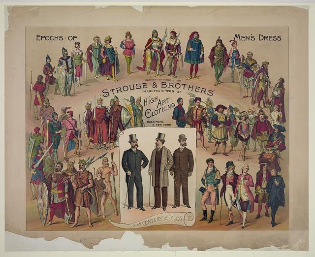 Epochs of men's dress