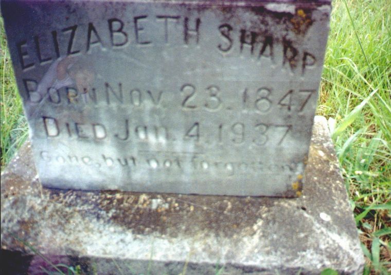 Sarah Elizabeth Davis Sharp Headstone