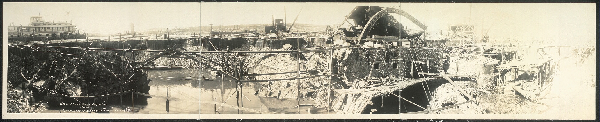 Wreck of the U.S.S. Maine, July 21st, 1911