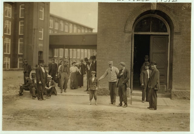 While I was photographing these workers (Berkshire Mills)...