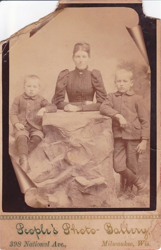 Selina Cooper and two of her sons