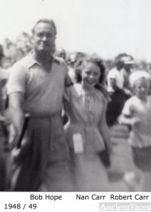 Bob Hope with Nan and Bob Carr