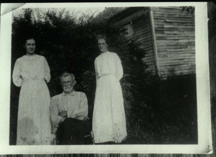 James Henry Eversole & Two of His Daughters
