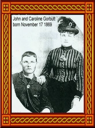 Twins John & Caroline Children of Robert Gorbutt and Elizabeth Gorbutt nee Kirkpatrick