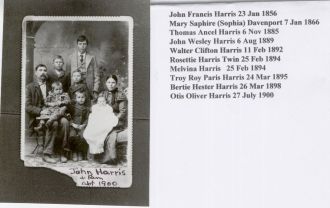 John Francis Harris & Fami