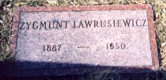 Tombstone of Zygmunt Lawrusiewicz 