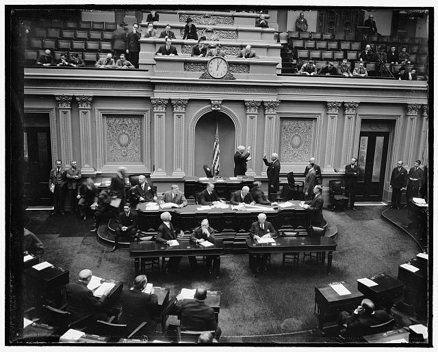 Scene in U.S. Senate. Washington, D.C., Jan. 4. Scene in...