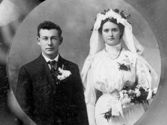 Wedding of William TESKEY to Clara ADRIAN