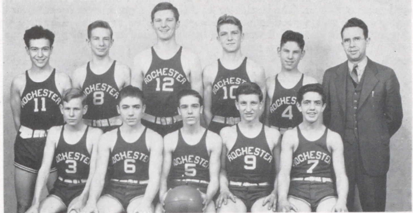 1939 Rochester High School Reserves Basketball Team 
