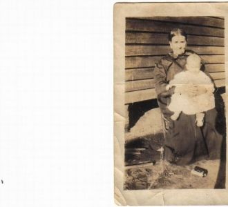 old woman and child