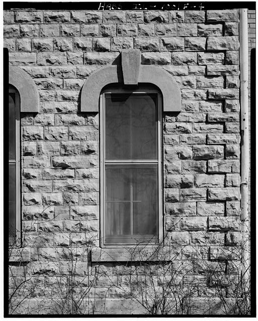 4. Detail view of first-floor window, W elevation....