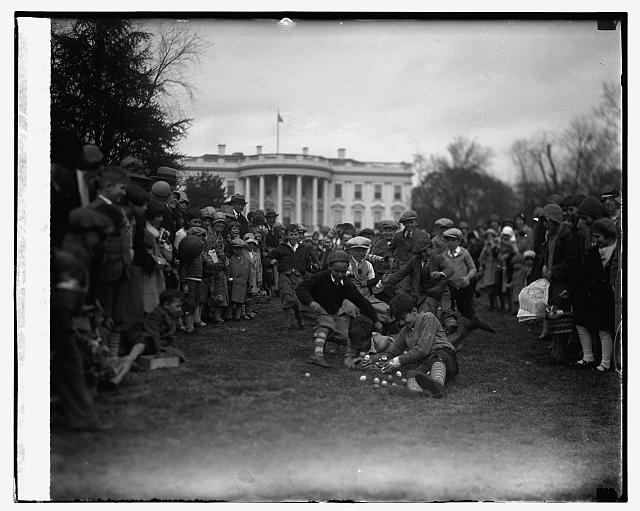 Easter egg rolling, 4/1/29