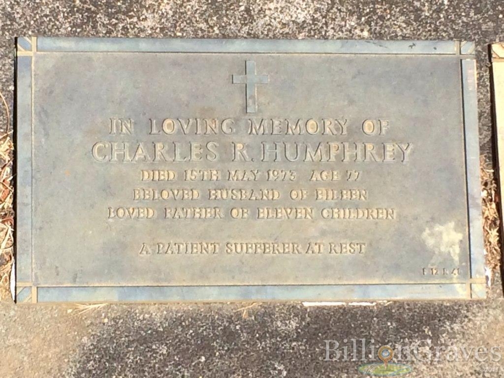 Charles Rodwell Humphrey gravesite