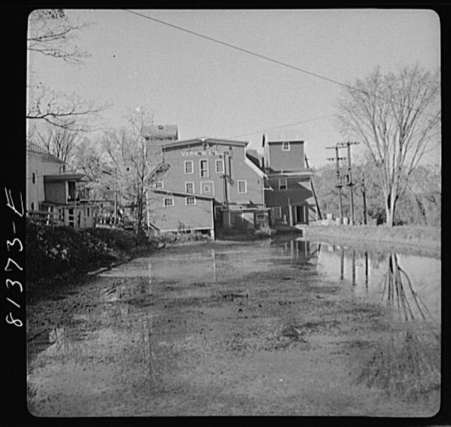 Flour mill in Vernon, New York which still uses water...