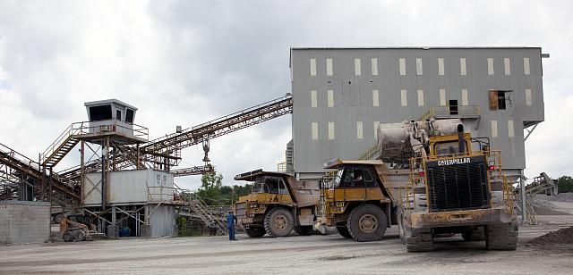 Vulcan Materials Company limestone quarry, Tuscumbia,...