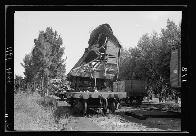 Salvaged rolling stock from R.R. [i.e., railroad]...
