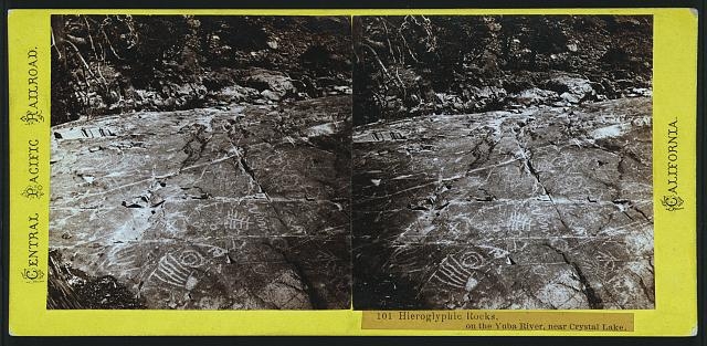 Hieroglyphic Rocks, on the Yuba River, near Crystal Lake