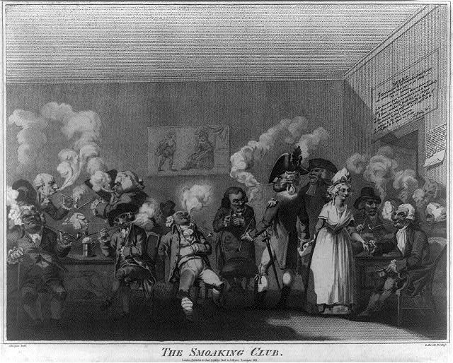 The Smoaking Club / J. Boyne, delt ; E. Scott, sculpt.