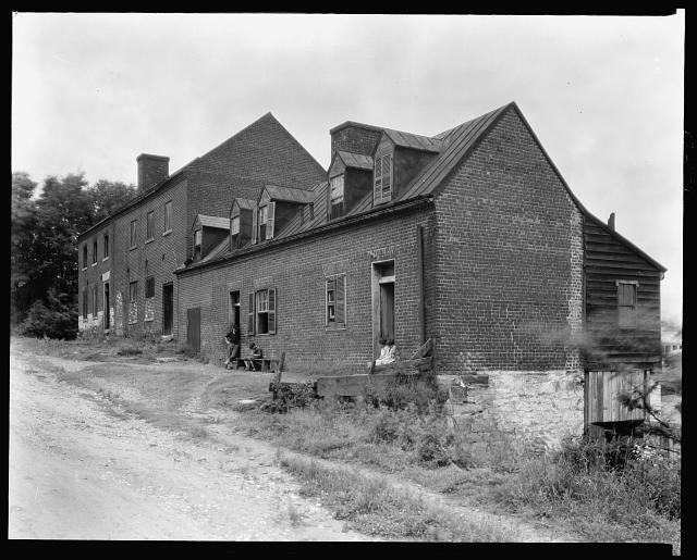 Warehouse, near railroad bridge, Fredericksburg, Virginia
