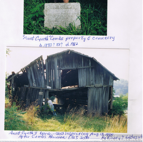 Cynthia Combs' property and cemetery