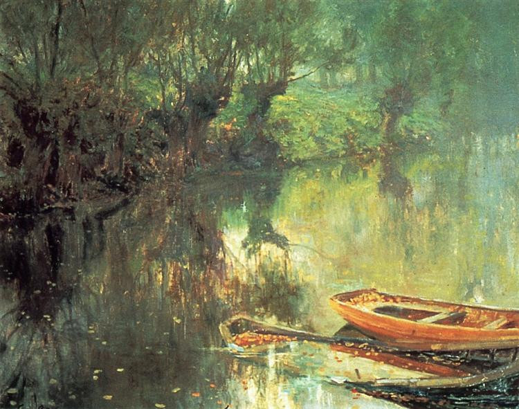 A Rowboat on a Pond.