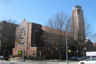 This was her father's Catholic Church, St. Anselm's.