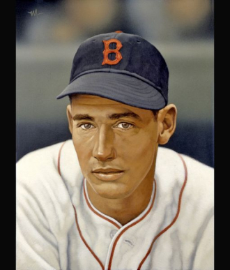 Portrait of Ted Williams by Arthur K. Miller. Portrait of Ted Williams by Arthur K. Miller.