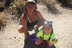 Me and Kassidy looking for rocks in az