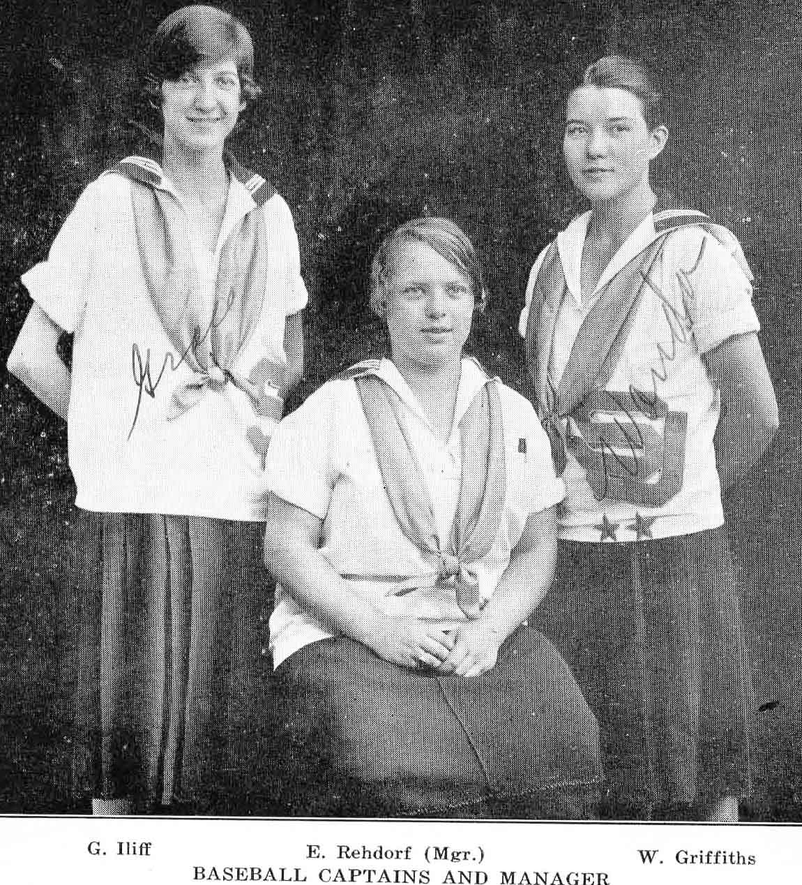 Wanda Griiffiths, Eleanor Rehdorf, Grace Iliff 1926
