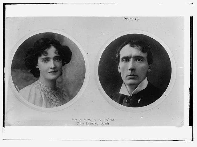 Mr. and Mrs. H.B. Irving (Miss Dorothea Baird)