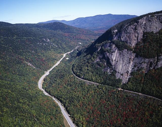 Franconia Notch and Applachian Trail in New Hampshire