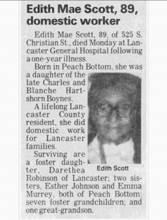 Obituary for Edith Mae Scott