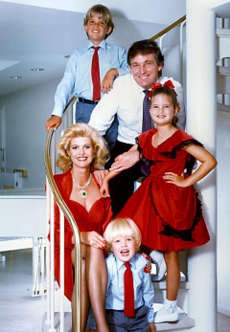 Donald and Ivana Trump Family