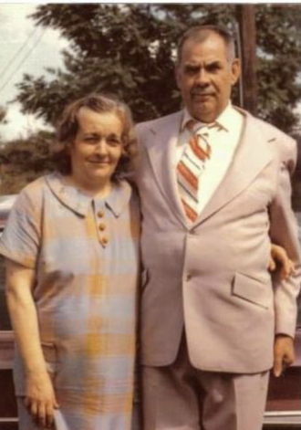 Audrey Joan “Siewert” Ostrom with her husband Clarence E. Ostrom 