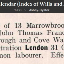 Anna Gertrude -Annie- Hehir-Cannon--England & Wales, National Probate Calendar (Index of Wills and Administrations), 1858-1995 (31 Oct 1938)