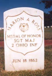 Sgt. Major Marion A Ross Grave Marker